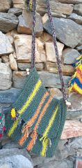 Hand-knitted bag, old Bulgarian style. As a souvenir from the land of the ancient Thracians