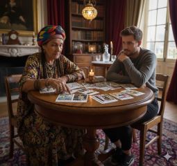 Gypsy cards Fortune telling deck - unique yellow set, single piece